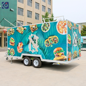 CAMPTRL CE DOT Certified Square Food Trailer Mobile Coffee Bakery Food Truck Street Coffee Bar with LED Light for Europe USA - Product Image 5