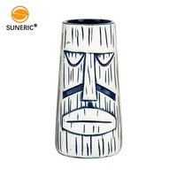 Tasses à cocktail Tiki créatives Hawaï, verres à vin pour bar, vente en gros, logo personnalisé, fête, tasse Tiki en céramique