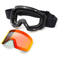 Lunettes de ski magnétiques avec logo personnalisé Lunettes de neige à lentille cylindrique Anti-buée UV400 Lunettes de snowboard pour hommes femmes OEM Lunettes de ski
