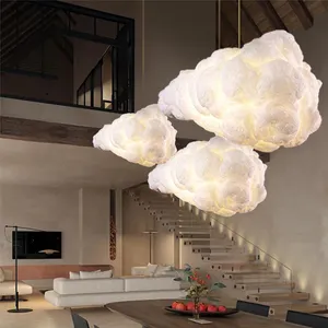 Postmoderne Cafe Bar Decoratie Kids Cloud Licht Slaapkamer Opknoping Lamp Levitating Cloud Licht