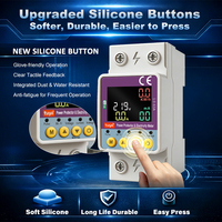 RMshebei Tuya Interruptor de Circuito Inteligente WiFi Monofásico, Medidor de Energía Inteligente Tuya, Medidor de Electricidad 220V, Dispositivo de Corte, Interruptores de Circuito en Miniatura 63A