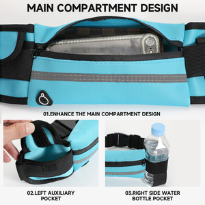 <span class=keywords><strong>2023</strong></span> ceinture de course sac de taille, ceinture de Fitness étanche, sacs de téléphone portable de taille de sport pour Gym cyclisme Jogging randonnée femme - Product Image 2