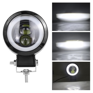 Mini projecteur de travail LED rond de 3 pouces 20W pour phare, éclairage ponctuel, projecteur LED œil d'ange pour moto et camions - Product Image 5