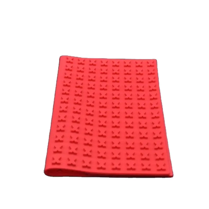 Custom made self adhesive backed silicone rubber foot pads