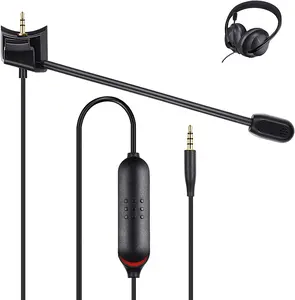 Cable adaptador de repuesto de 110cm, Cable de Audio para auriculares BOSE QC45 Gaming, entrega rápida