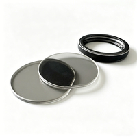 Filtre optique en verre solide de haute précision avec capuchon de protection ND UV CPL pour objectif d'appareil photo et vision industrielle