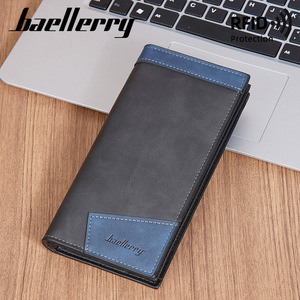 Baellerry Men's Long <b>Wallet</b> Black Leather <b>RFID</b> Protection Multi Card Slot Bi Fold Zippered <b>Wallet</b> Everyday Use - Product Image 1