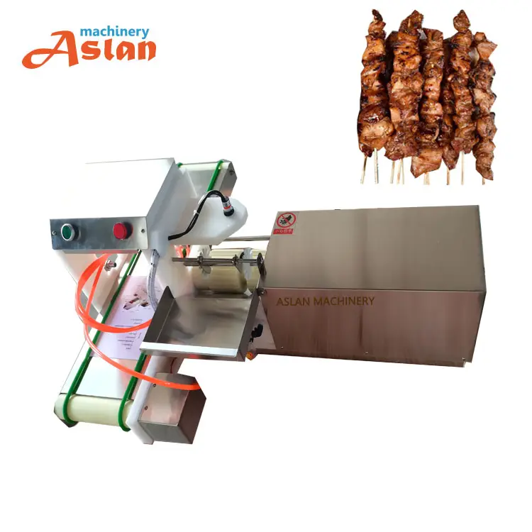 자동 케밥 사타이 꼬치 바베큐 끈 꼬치 기계/쇠고기 고기 꼬치 기계