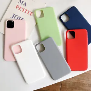 Gran oferta de funda de teléfono de TPU a prueba de golpes para Samsung s23 S24 colores caramelo sin línea mate TPU funda trasera para teléfono móvil