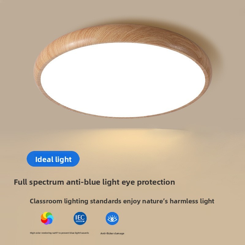 JACKSUN Nordic Iron Acrylic Ceiling Light Modern Simple Study Bedroom Lamp Eye Protection Children's Room Smart LED Home Lamp