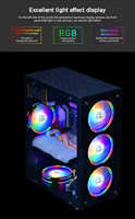 Lovingcool vente chaude nouveau modèle prix usine bas quantité minimale de commande ATX/M-ATX boîtier PC ordinateur de jeu boîtier et tours serveur PC châssis bureau