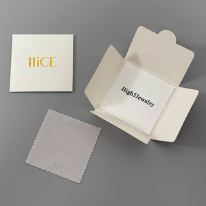 Wholesale High End Customized Logo Microfiber Suede Jewelry Cloth Gold With <b>Envelope</b> - Product Image 1