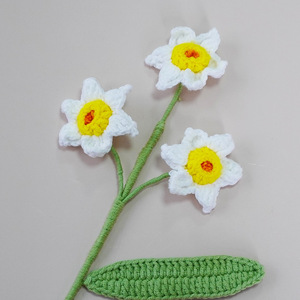 Flores populares <span class=keywords><strong>de</strong></span> <span class=keywords><strong>ganchillo</strong></span> <span class=keywords><strong>de</strong></span> un solo tallo Clavel Calla Lily Rose jazmín flor para el día <span class=keywords><strong>de</strong></span> la madre Boda Regalos <span class=keywords><strong>de</strong></span> San Valentín - Product Image 6