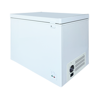 12/24V DC 208L porte unique congélateur solaire panneau solaire réfrigérateur à piles avec serrure/clé/panier ménage Portable