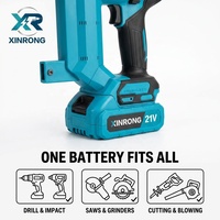 Pistolet à clous sans fil professionnel industriel OEM 21V sans balais, longueur de clou 1,5, kit avec 2 batteries 1,3Ah pour le travail du bois