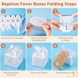 24/30 Sets de Recuerdos para Invitados de Bautizo y Funeral, Llaveros de Ángel, Bolsas de Organza, Etiquetas para Bautizo, Primera <span class=keywords><strong>Comunión</strong></span>, Artículos para Fiestas - Product Image 4