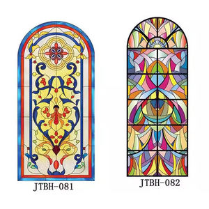 Panneaux de vitraux personnalisés faits à la main Verre décoratif pour armoires portes fenêtres murales pour intérieur résidentiel et commercial - Product Image 1