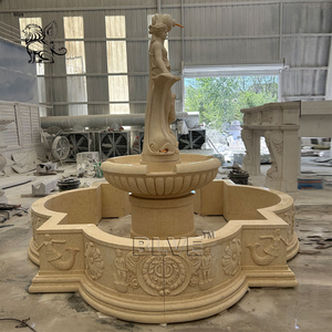 Fuente de Agua Escalonada con Estatuas de Mármol de Estilo Moderno y Simple para Decoración de Jardín de Hotel o Resort al Aire Libre, Fabricación Personalizada - Product Image 4