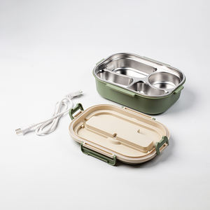 Xách tay tái sử dụng công suất lớn cấp thực phẩm 304 thép không gỉ + PP hình chữ nhật leakproof Bento Hộp Ăn Trưa - Product Image 5