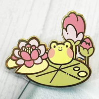 Épinglette en métal personnalisée au design de dessin animé, style mignon, émail dur, couleur nacrée avec motif tourbillon