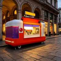 Voiture de restauration mobile multifonctionnelle personnalisable pour l'extérieur, à vendre, pour la vente de glaces, de café, de boissons froides et de snacks, état neuf