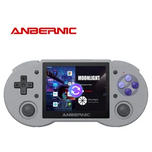 Video game anbernic rg353p, console retrô, tela de 3.5 polegadas, ips, touch screen rk3566, portátil, jogos portáteis, suporta jogos, baixar