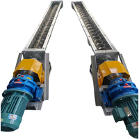 Convoyeur à vis tubulaire en acier inoxydable de type U, haute vitesse, haute efficacité, vitesse réglable, 1 an, 15-120 m/h, ciment/charbon