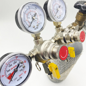 Regulador de presión de dos etapas KLFU de 1/4 pulgada para gas CO2 para equipos de cerveza - Product Image 1