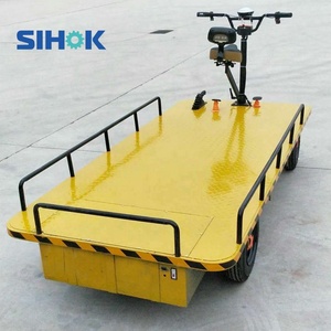 China Logistics Industry Widely Used Heavy Duty Cargo Carrier <strong>Four</strong> <strong>Wheels</strong> Electric Flat <strong>Trolley</strong> with Seat - Product Image 6