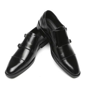 Chaussures de mariage pour hommes tendance et de haute qualité, rétro, respirantes, en maille, élégantes, formelles, à bout rond, augmentant la taille - Product Image 6