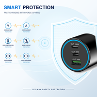 Adaptateur de chargeur de voiture USB C 3 ports 130W Max avec charge rapide PD 100W, double Type C et USB QC3.0 pour voitures et camions 12V 24V