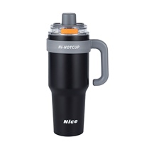 Offre Spéciale – Tasse Thermos Isotherme en Acier Inoxydable 304 Grande Capacité avec Paille, Revêtement Céramique Intérieur, Isolation Thermique 36 Heures