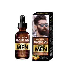 DR.DAVEY olio naturale di argan oul e vitamina e per la crescita della barba per uomo 30ml