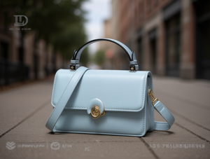 Borsa a tracolla da donna Jd con chiusura a scatto, in microfibra e pelle sintetica, per uso quotidiano, capacità 2-2,9 litri - Product Image 2