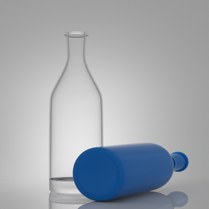 <span class=keywords><strong>Botella</strong></span> de Licor de Vidrio Extra Flint de 750 ml Personalizada, Botellas Vacías para Licores con Recubrimiento <span class=keywords><strong>Azul</strong></span> para Vodka y <span class=keywords><strong>Tequila</strong></span> con Corcho, Venta al Por Mayor - Product Image 5