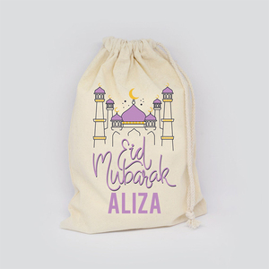 <strong>Personalised</strong> <strong>Eid</strong> Sacks for <strong>Eid</strong> <strong>Gifts</strong> <strong>Eid</strong> Decoration Mubarak <strong>Gift</strong> Bag Ramadan Bags - Product Image 4
