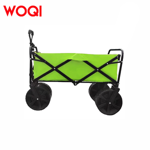 वूकी बड़ी क्षमता स्टील पोर्टेबल तह ट्रॉली गाड़ी फैशनेबल अन्य कैंपिंग सामान गार्डन बीच वैगन - Product Image 2