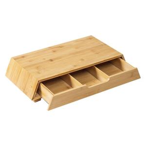 Bamboo Monitor Stand <b>Desktop</b> Organizer With Storage Slots For Office Use - Product Image 3