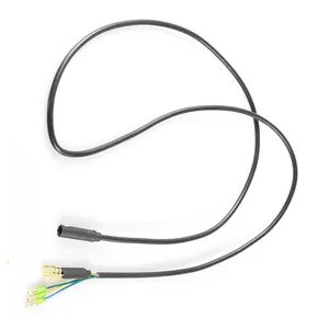 Cable de extensión de Motor de rueda para bicicleta eléctrica Bafang, Kit de conversión de Motor de cubo trasero y delantero, impermeable, 9 pines