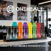 Gels Énergétiques Pré-Entraînement Électrolytes Sans Sucre Végétaliens Sans OGM Soutien Énergétique Sportif Adulte Boisson Énergétique Plus