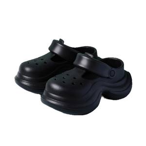 Sabots à plateforme blancs et roses pour femmes, sandales de plage antidérapantes à semelle épaisse, couleurs acidulées quatre saisons, style Crocs BC 2501 - Product Image 5