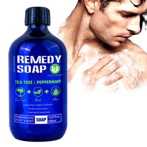 Gel de Ducha Natural y Orgánico de Marca Privada con Aceite de Árbol de Té, Limpiador y Reparador, Nutritivo, OEM, Calma la Piel con Picazón - Product Image 1