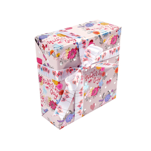 Venta al por mayor desechable 80g cumpleaños recubierto de papel de silicona 43*300cm regalo de lujo embalaje personalizado rollo de papel de regalo - Product Image 5