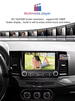 Gerllish pour Mitsubishi Lancer-ex 2008 2009-2015 9 Inch Android Car Radio Head Unit Car Video Multimedia Player