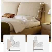 Lit en tissu moderne de fabrication chinoise, lit king size, lit double rembourré