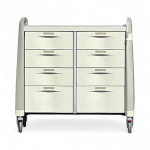 Dayanıklı acil durum tıbbi taşıma arabası | Merkezi kilitleme, sessiz tekerlekler ve verimli depolama sistemi onaylandı - Product Image 3