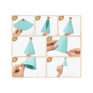HLC ODM OEM 6PCS Mini Sombreros de Fiesta en Forma de Cono para Muñecos de Peluche, Animales, Perros, Gatos, Conejos, Cachorros, Ropa de Verano para Mascotas - Product Image 2