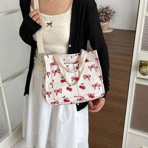 Wholesale New Cute Pattern Corduroy Ladies Tote Bag Multi Pockets Detachable Strap Daily Shopping Crossbody <b>Handbag</b> - Product Image 1