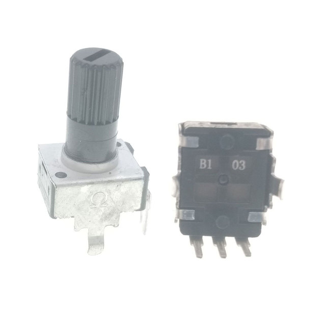 RV09 Vertical 12.5mm Shaft 10K Potentiometer RV09 Adjustable Resistor 0932 3Pin Rotary Potentiometer 10K (Mark B103)