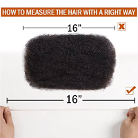 100% extension di capelli umani ricci Afro crespi vergini